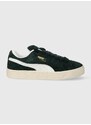 Kožené sneakers boty Puma Suede XL Hairy zelená barva, 397241