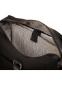 Bagind Voyage Misty - prostorná cestovní taška z černé hovězí kůže a canvasu.