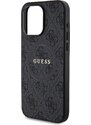 Ochranný kryt na iPhone 15 Pro MAX - Guess, 4G Colored Ring MagSafe Black