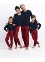 Pyjamas Sensis Bonnie Kids Girls Christmas length 134-152 navy blue 059