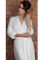 Women's bathrobe De Lafense 940, 942 Visa M-2XL ecru 004