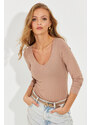 Cool & Sexy Women's Mink Snap-On Ribbed Body