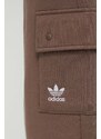 Tepláky adidas Originals Cargo Jogger hnědá barva, s aplikací, IR5909