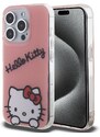 Ochranný kryt na iPhone 15 Pro - Hello Kitty, IML Daydreaming Logo Pink