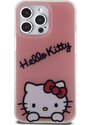 Ochranný kryt na iPhone 13 Pro - Hello Kitty, IML Daydreaming Logo Pink