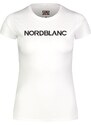 Nordblanc Bílé dámské bavlněné tričko PALETTE