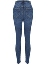Trendyol Dark Blue Vintage High Waist Skinny Jeans