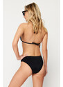 Trendyol Black Knotted Hipster Bikini Bottom