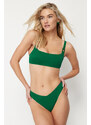 Trendyol Green V-Cut Brazilian Bikini Bottom