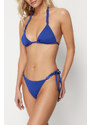 Trendyol Sax Triangle Regular Bikini Set With Chain Accessory