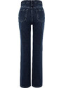 Trendyol Dark Blue High Waist Wide Leg Jeans