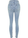 Trendyol Light Blue Vintage High Waist Skinny Jeans