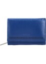 Dámská kožená malá peněženka Bellugio Gialla, tmavě modrá
