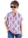 mshb&g Lobster Boy Pink Short Sleeve Summer Shirt