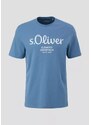 s.Oliver pánské basic triko s nápisem modré