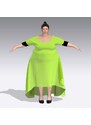 SPOLEČENSKÉ ŠATY MÍŠA/PLUS SIZE NA MÍRU