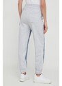 Kalhoty Desigual x Disney JOGGER dámské, šedá barva, high waist, 24SWDD68