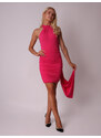 AX Paris Woman's Dress DA1600 Cerise