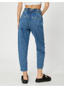 Koton Elastic Waist Jeans High Waist - Baggy Jeans