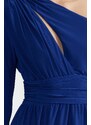 Trendyol Elegant Evening Dress with Saks Waist Opening/Skater Knitted Window/Cut Out Detail