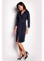 Awama Woman's Dress A151 Navy Blue