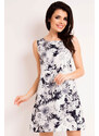 Infinite You Woman's Dress M121 Navy Blue Flowers