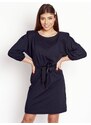 Black dress mini padded shoulders pasel LeMonada