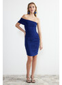 Trendyol Saks Fitted Knitted Evening Dress