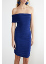 Trendyol Saks Fitted Knitted Evening Dress