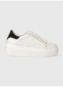 Kožené sneakers boty Twinset bílá barva, 241TCT094