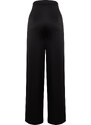 Trendyol Black Wide Leg Satin Trousers