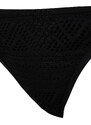 Trendyol Black Triangle Tied Textured Regular Bikini Set