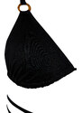 Trendyol Black Triangle Accessory Bikini Top