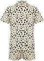 Trendyol Multi Color 100% Cotton Leopard Pattern Knitted Pajamas Set