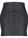 Trendyol Black Coated Slit High Waist Mini Denim Skirt