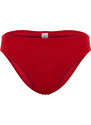 Trendyol Red Textured Regular Bikini Bottom