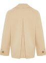 Trendyol Beige Oversize Wide Cut Trench Coat