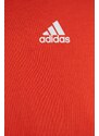 Dětská bavlněná souprava adidas červená barva