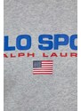 Tričko Polo Ralph Lauren šedá barva