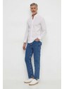 Bavlněná košile Pepe Jeans bílá barva, regular, s límečkem button-down