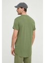 Bavlněné tričko G-Star Raw zelená barva