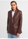 Dilvin 6939 Leather Jacket-brown