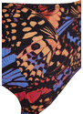 Trendyol Animal Print Strapless High Waist Hipster Bikini Set