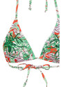 Trendyol Floral Patterned Triangle Embroidered Regular Bikini Set