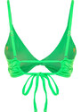 Trendyol Green Triangle Knot Bikini Top