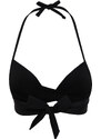 Trendyol Black Bralette Push Up Bikini Top