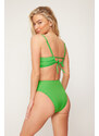 Trendyol Green Knot High Waist Brazilian Bikini Bottom