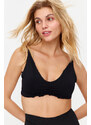 Trendyol Black Seamless/Seamless Capless Bralette Knitted Bra