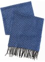 ALTINYILDIZ CLASSICS Men's Navy Blue-Blue Patterned Scarf