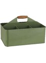 IB LAURSEN Plechový úložný box s přihrádkami Green